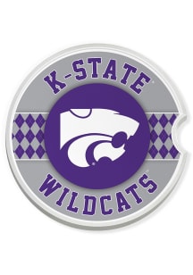 K-State Wildcats Argyle Car Coaster - Purple