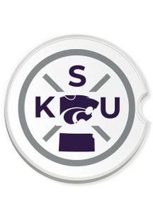 K-State Wildcats Location Car Coaster - Purple