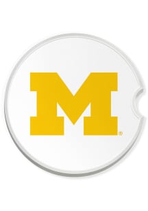 Michigan Wolverines Team Logo Car Coaster - Yellow