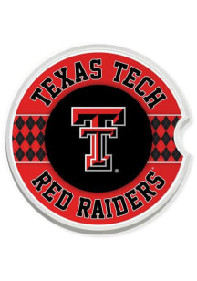 Texas Tech Red Raiders Argyle Car Coaster - Red