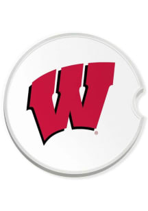 Wisconsin Badgers Team Logo Car Coaster - Red