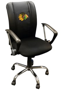 Chicago Blackhawks Curve Desk Chair - Black