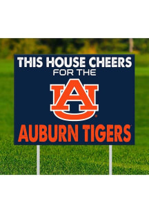 Auburn Tigers This House Cheers For Yard Sign - Orange