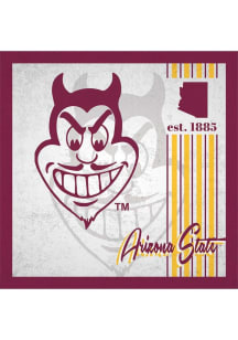 Arizona State Sun Devils Album Sign - Maroon