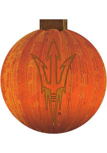 Arizona State Sun Devils Halloween Pumpkin Sign - Maroon