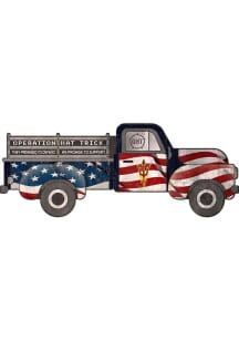 Arizona State Sun Devils OHT Truck Flag Cutout Sign - Maroon