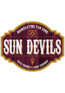 Arizona State Sun Devils 12 Inch Homegating Tavern Sign - Maroon