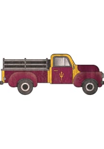 Arizona State Sun Devils 15 Inch Truck Sign - Maroon