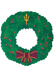 Arizona State Sun Devils Team Wreath 16 Inch Sign - Maroon
