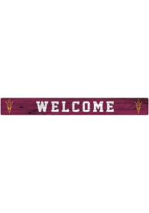 Arizona State Sun Devils Welcome Strip Sign - Maroon