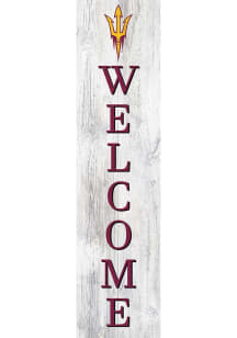 Arizona State Sun Devils 24 Inch Welcome Leaner Sign - Maroon