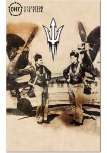 Arizona State Sun Devils Twin Pilots Sign - Maroon