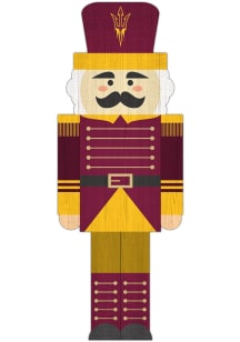 Arizona State Sun Devils 31 Inch Nutcracker Leaner Sign - Maroon