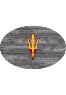 Arizona State Sun Devils 46 Inch Distressed Wood Sign - Maroon