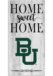 Baylor Bears Home Sweet Home Whitewashed Sign - Green