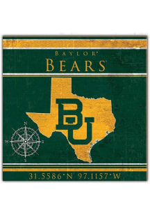 Baylor Bears Coordinates Sign - Green