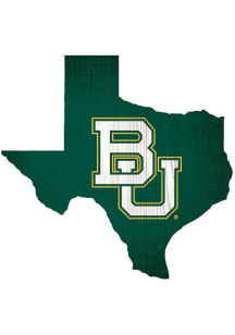 Baylor Bears State Cutout Sign - Green