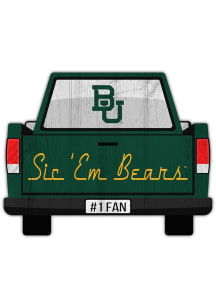 Baylor Bears Truck Back Cutout Sign - Green