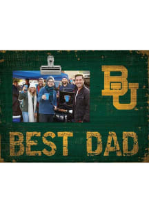 Baylor Bears Best Dad Clip Picture Frame - Green