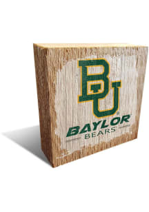 Baylor Bears Logo Block Sign - Green