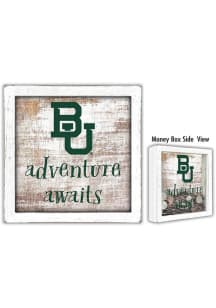Baylor Bears Adventure Awaits Box Sign - Green