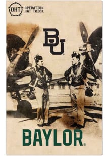 Baylor Bears Twin Pilots Sign - Green