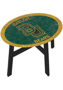 Baylor Bears Distressed Side Green End Table