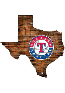 Texas Rangers 12 Mini Roadmap State Sign Sign - Blue