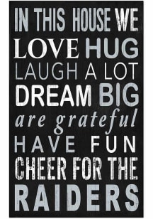 Las Vegas Raiders In This House Sign - Black
