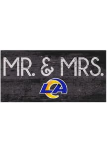 Los Angeles Rams Mr and Mrs Sign - Blue