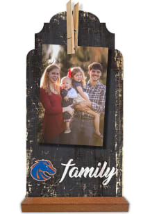 Boise State Broncos Family Clothespin Sign - Blue