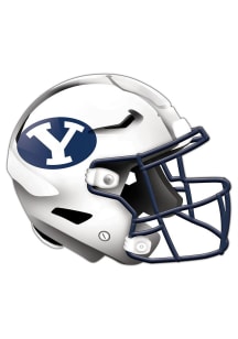 BYU Cougars 24in Helmet Cutout Sign - Navy Blue