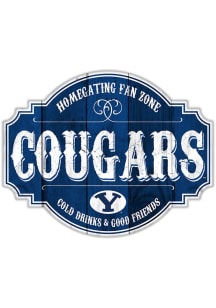 BYU Cougars 12 Inch Homegating Tavern Sign - Navy Blue