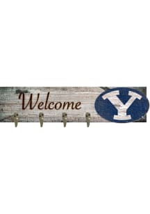 BYU Cougars Coat Hanger Sign - Navy Blue