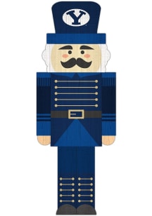 BYU Cougars 31 Inch Nutcracker Leaner Sign - Navy Blue