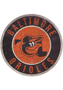 Baltimore Orioles 12 in Circle State Sign - Black