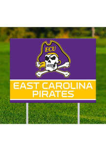 East Carolina Pirates Team Yard Sign - Purple
