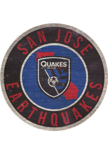 San Jose Earthquakes 12 in Circle State Sign - Black