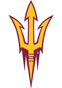 Arizona State Sun Devils Distressed Logo Cutout Sign - Red