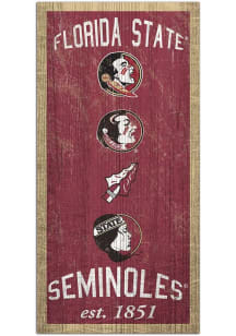 Florida State Seminoles Heritage 6x12 Sign - Maroon