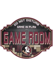 Florida State Seminoles 12 Inch Game Room Tavern Sign - Maroon