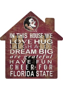 Florida State Seminoles 12 inch House Sign - Maroon