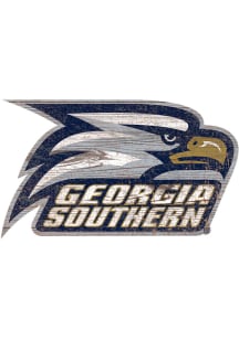 Georgia Southern Eagles Distressed Logo Cutout Sign - Blue