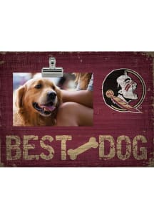 Florida State Seminoles Best Dog Clip Picture Frame - Maroon