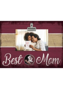 Florida State Seminoles Best Mom Clip Picture Frame - Maroon