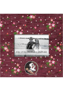 Florida State Seminoles Floral Picture Frame - Maroon