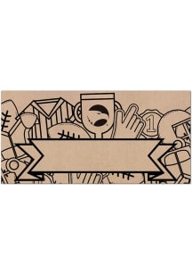 Georgia Southern Eagles Banner Coloring Sign - Blue