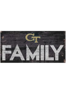 GA Tech Yellow Jackets Family 6x12 Sign - Blue