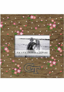 GA Tech Yellow Jackets Floral Picture Frame - Blue