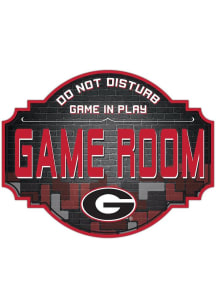 Georgia Bulldogs 12 Inch Game Room Tavern Sign - Red